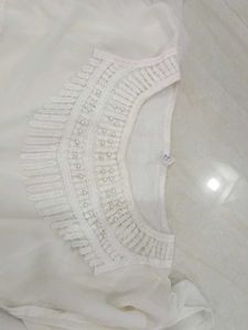 Red &amp; White Casual Top