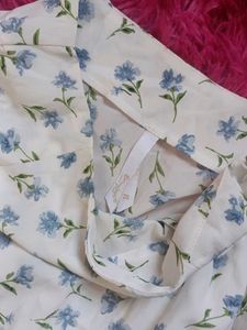 Floral Print Midi Skirt