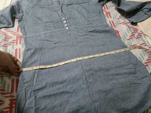Zara Brand Beautiful Shirt Denim  Cotton