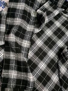 Black And White Striped Crop Shirt