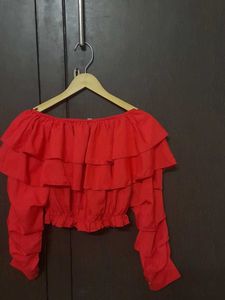 Red Crop Top
