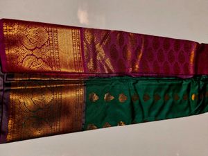 Banarasi Green Silk Saree