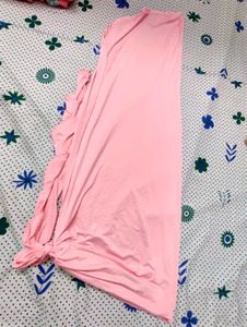 Bandeau Tube Top Hight Split Skirt Set