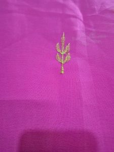 Pink soft Saree