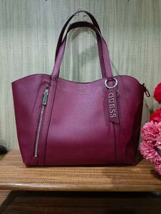 Guess Naya Women Burgundy Tote Bag