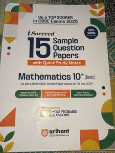 iSucceed Math 10th Sample Papers