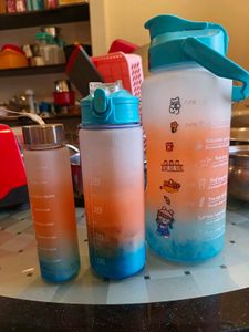 Water Bottles Super Quality Set Of 3