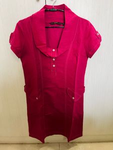 Pink Linen Dress