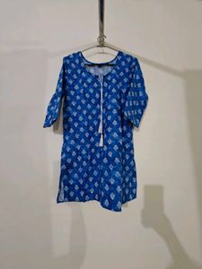 Blue Printed Kurta