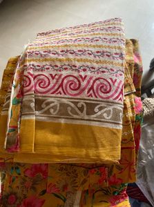 Floral Embroidered Dress Material