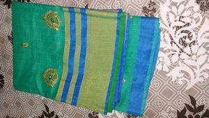 Elegant Green Saree