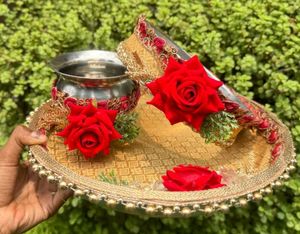 Decorated Pooja Thali Set