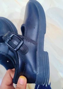 Girls Black School Shoes