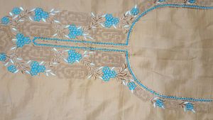 Kurti Material With Neck Work