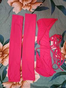 Shein Criss-Cross Spaghetti Strap Tie-Up Wrap Top