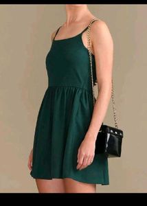 beautiful shein ❤️👉 Green Mini Dress