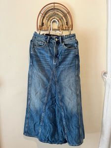 Denim Maxi Skirt