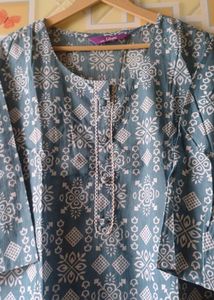 Stylish Blue Printed Suit Set. #libas#suit
