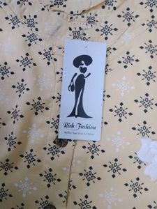Vintage-Style Yellow Print Frock