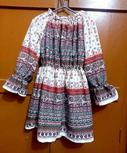 Boho Peasant Clinched Waist Stretchable Top