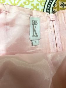 Pink Satin Strapless Corset Top