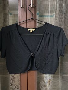 Open Front Crop Shrug