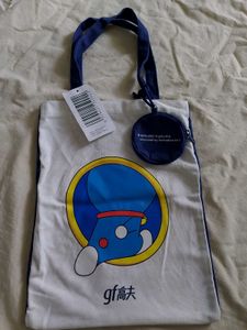 Doraemon Navy Blue Tote Bag