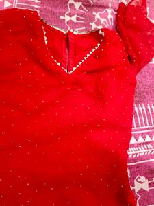 short red stone tunic fir babygirl