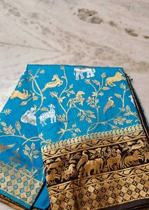 Elegant Blue Silk Saree