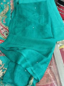Teal Embroidered Salwar Kameez Suit