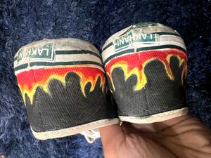 Flame Accent Sneakers