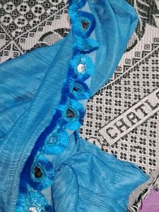Blue Dupatta