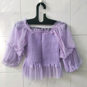 Beautiful Lavender Smoky Top