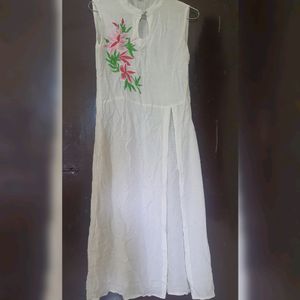 White High Slit Kurta