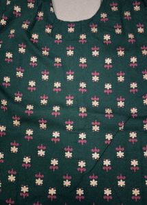 Green Floral Print Kurti- Brand new