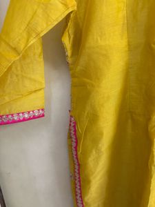 Pakistani Yellow Heavily Embroidered Suit Set