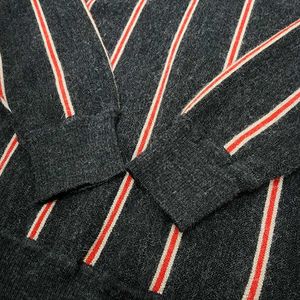 Lacoste V-neck Striped Knit