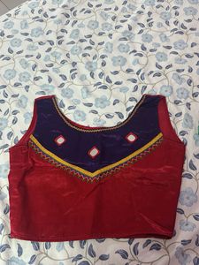Red & Blue Blouse