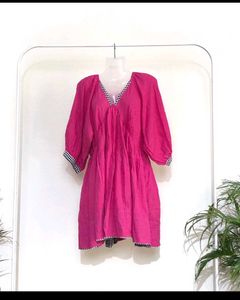 Abhishti Rose Pink Casual Dress.