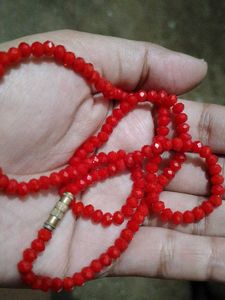Red Beaded Necklace