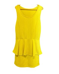 Yellow Party Wear Mini Dress From Karma Fashion