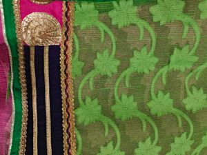 Beautiful Festive Wear Pure Cotton Brasso Saree
