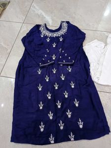 kashmiri woolen Embroidered Kurta Set