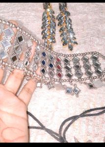 Traditional Oxidized Silver Jewelry Set