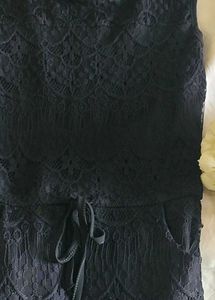 free shipping.....Elegant Black Lace Dress