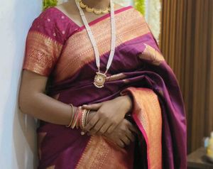 Elegant Purple Saree
