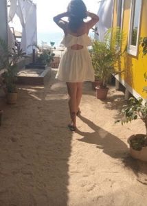 White Layered Mini Dress