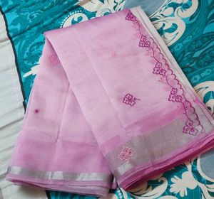 Dual Shade Embroidery Saree