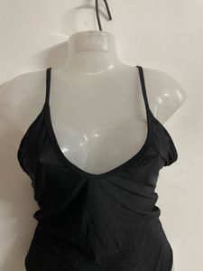 Black Deep Neck Bodysuit