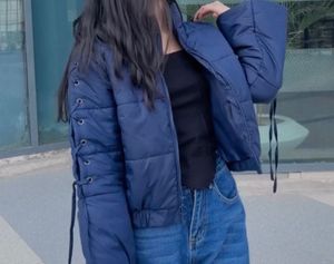 Navy Blue Puffer Jacket